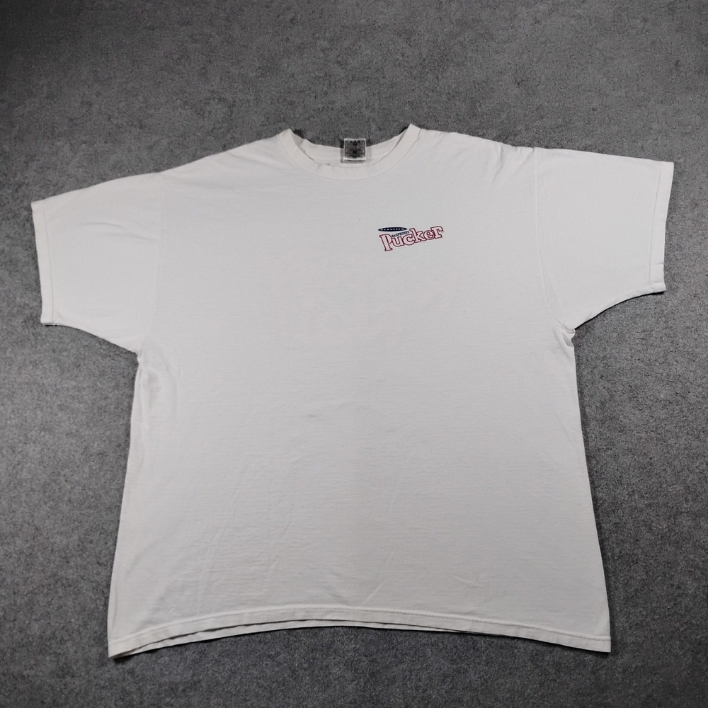 Vintage DeKuyper Raspberry Pucker T-Shirt XXL White Fruit of the Loom Heavy Tee